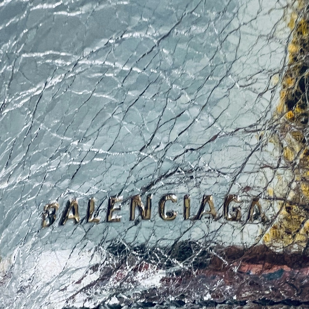 Balenciaga Silver Leather Women's Mini Wallet - Picture 8 of 9